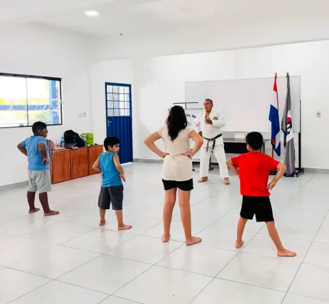 Primer Día de Clases de Karate en el CSF