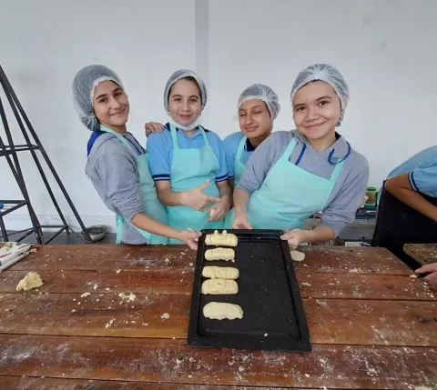 Proyecto Chipá Apó con alumnos del Séptimo, Octavo y Noveno Grado