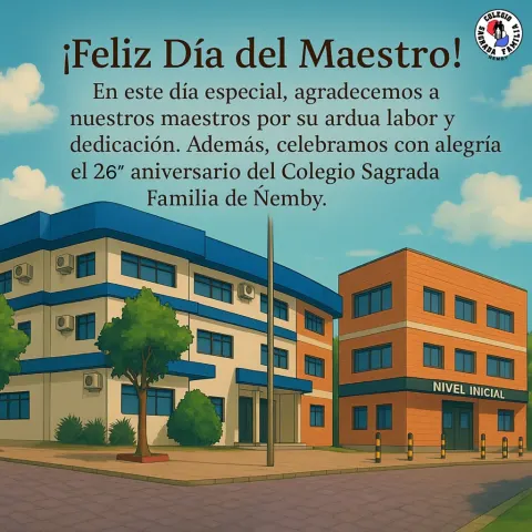 Hoy celebramos con orgullo y gratitud los 26 años de vida institucional del Colegio Sagrada Familia de Ñemby, un espacio...