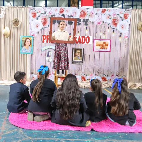 Cierre del Proyecto Ñe’ery, con los Alumnos del Primer y Sexto Grado Turno Mañana•