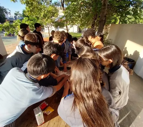 Proyecto Chipá Apó con alumnos del Séptimo, Octavo y Noveno Grado