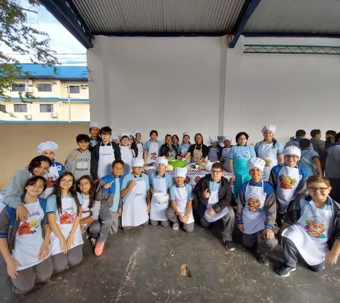 Proyecto Chipá Apó con alumnos del Séptimo, Octavo y Noveno Grado