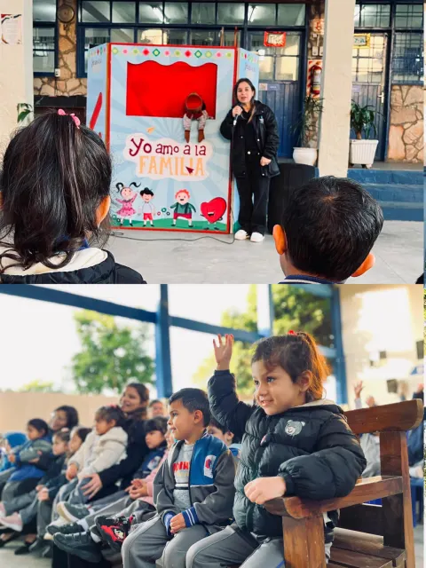 Función de títeres, a cargo de la fundación FUNDAJOVEN y asociación Volviendo a Soñar, en marco del proyecto de “El Pulp...